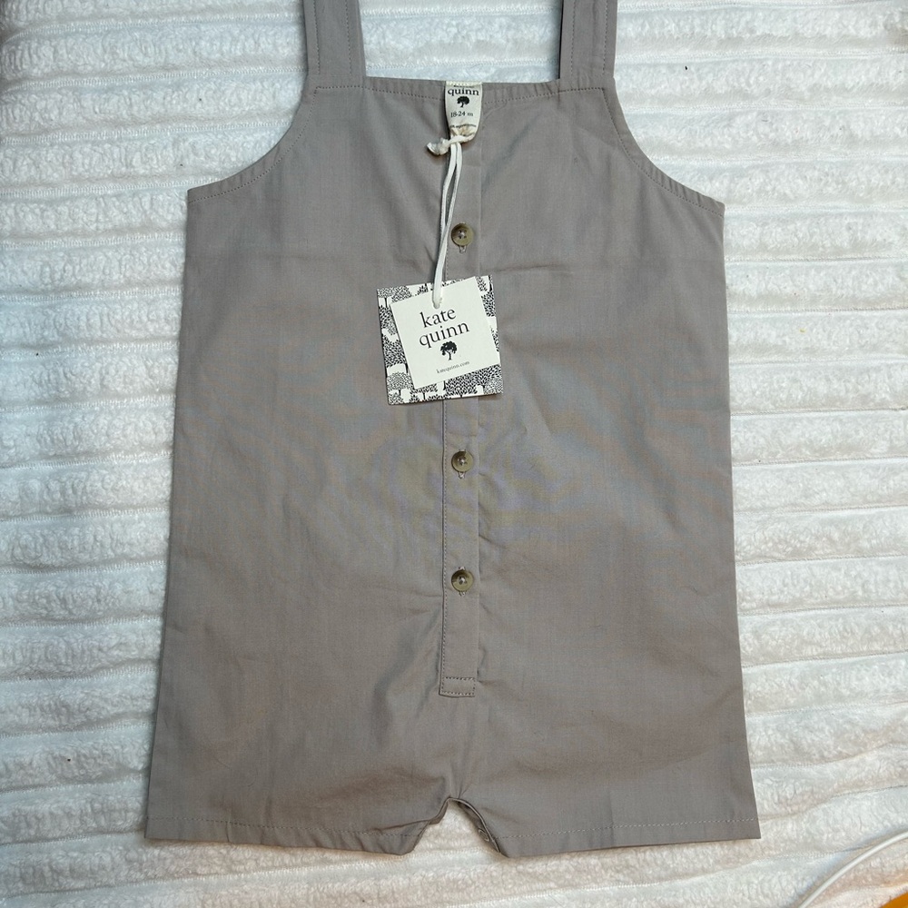 NWT Kate Quinn Gray Kids One Piece